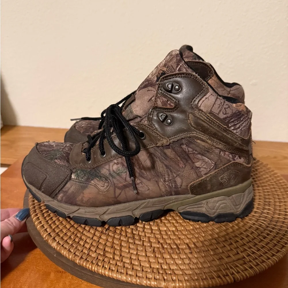 Wolverine‎ Brown and Black Camouflage Work Boots